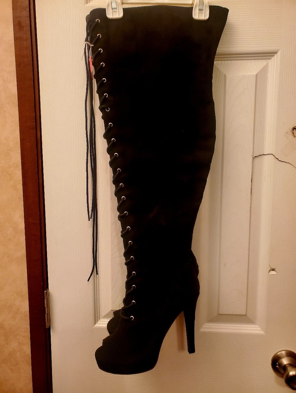 Women's Over The Knee Stiletto Suede Boots